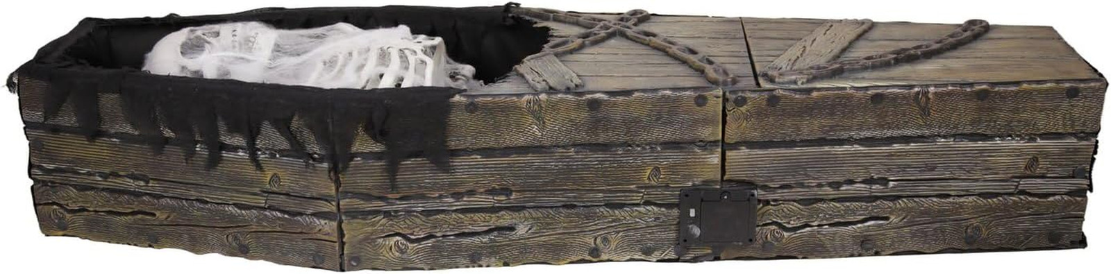 5.1-FT LIFE SIZE ANIMATED REAPER IN COFFIN HALLOWEEN ANIMATRONIC PROP 5.1-FT LIFE SIZE ANIMATED REAPER IN COFFIN HALLOWEEN ANIMATRONIC PROP