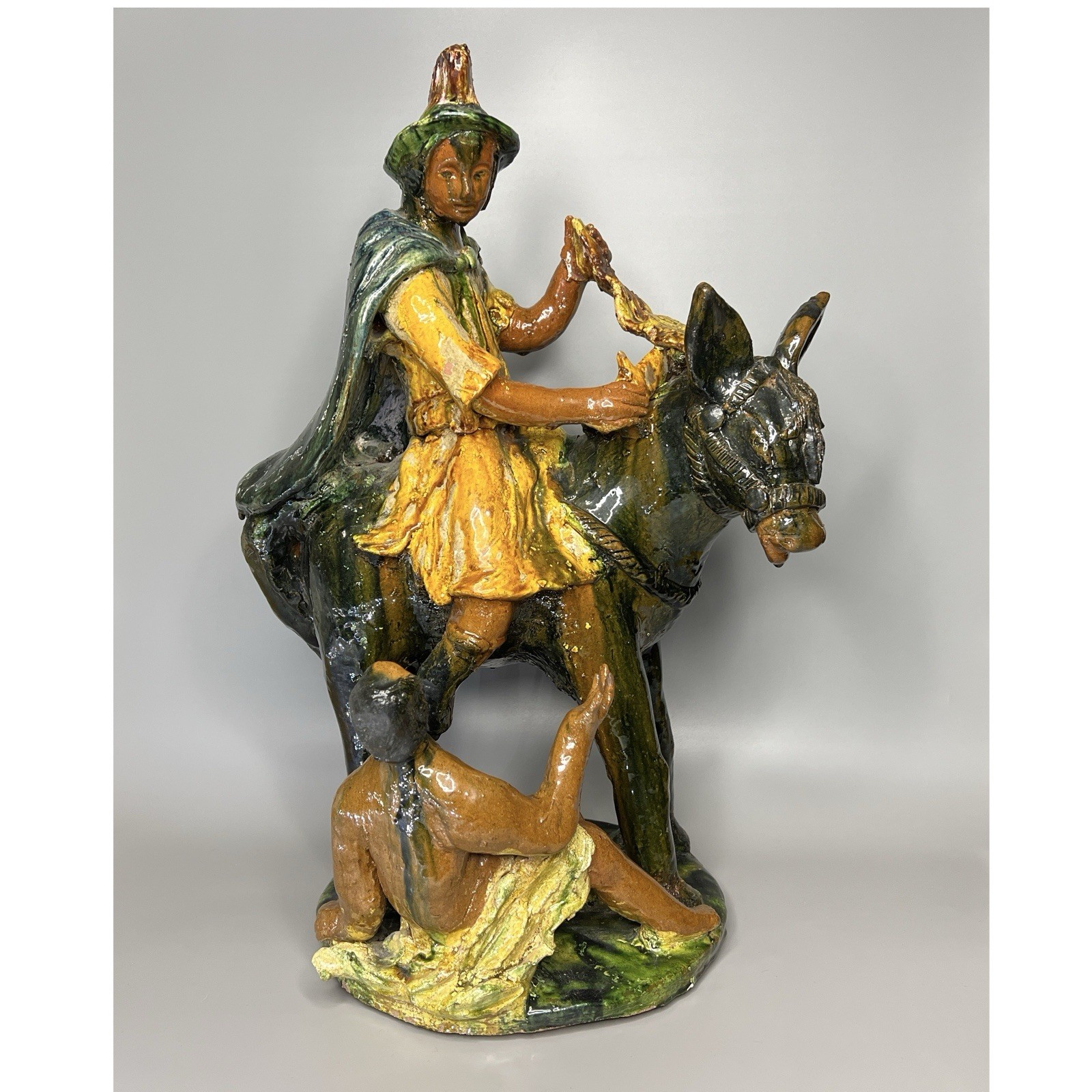 XXL~ St. Martin Caballero (de Tours) Patron Saint of Beggars ~Old Metepec Mexico