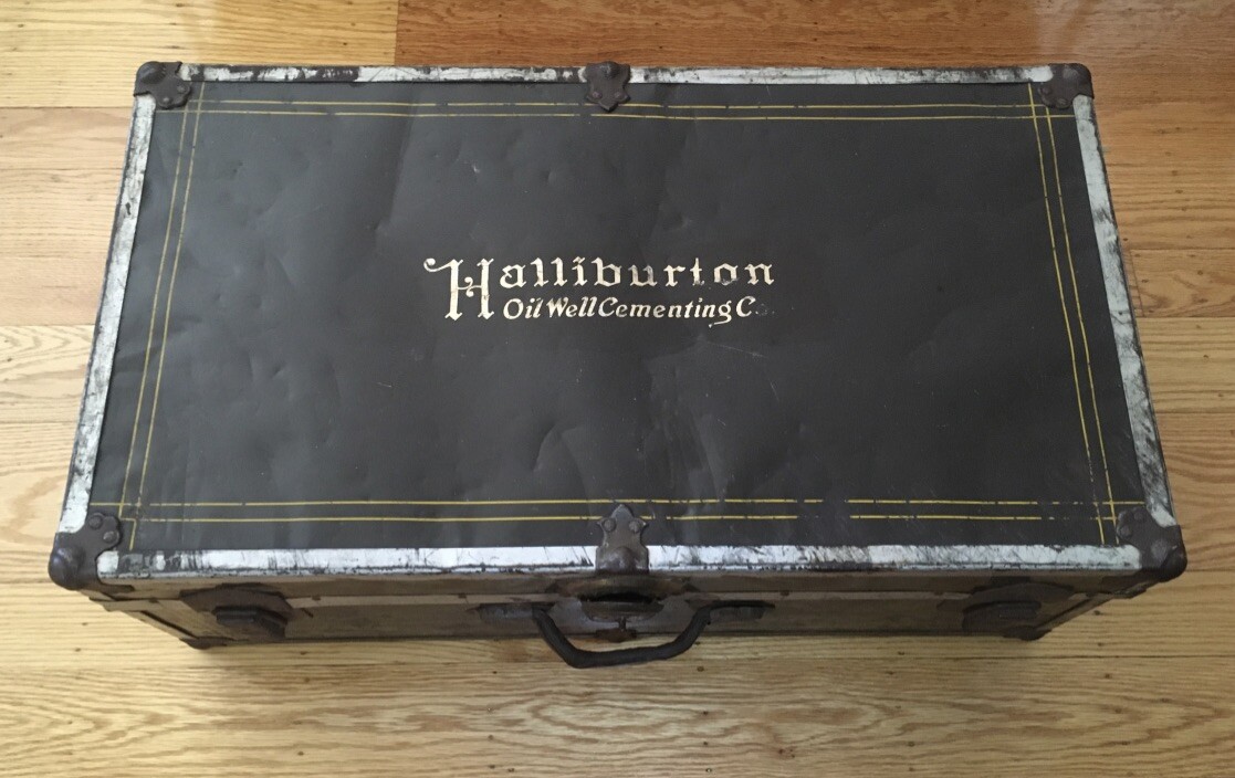 Vintage Halliburton Case Oil Well Cementing Company Vintage Halliburton Case Oil Well Cementing Company