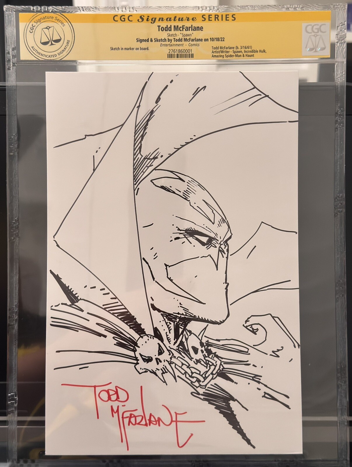 Todd McFarlane Spawn Sketch, CGC at New York Comic-Con 2022