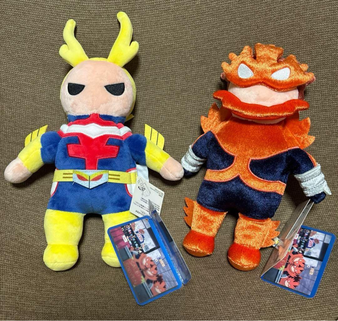 【USJ Limited】My Hero Academia All Might & Endeavor Plush Set F/S Japan　New