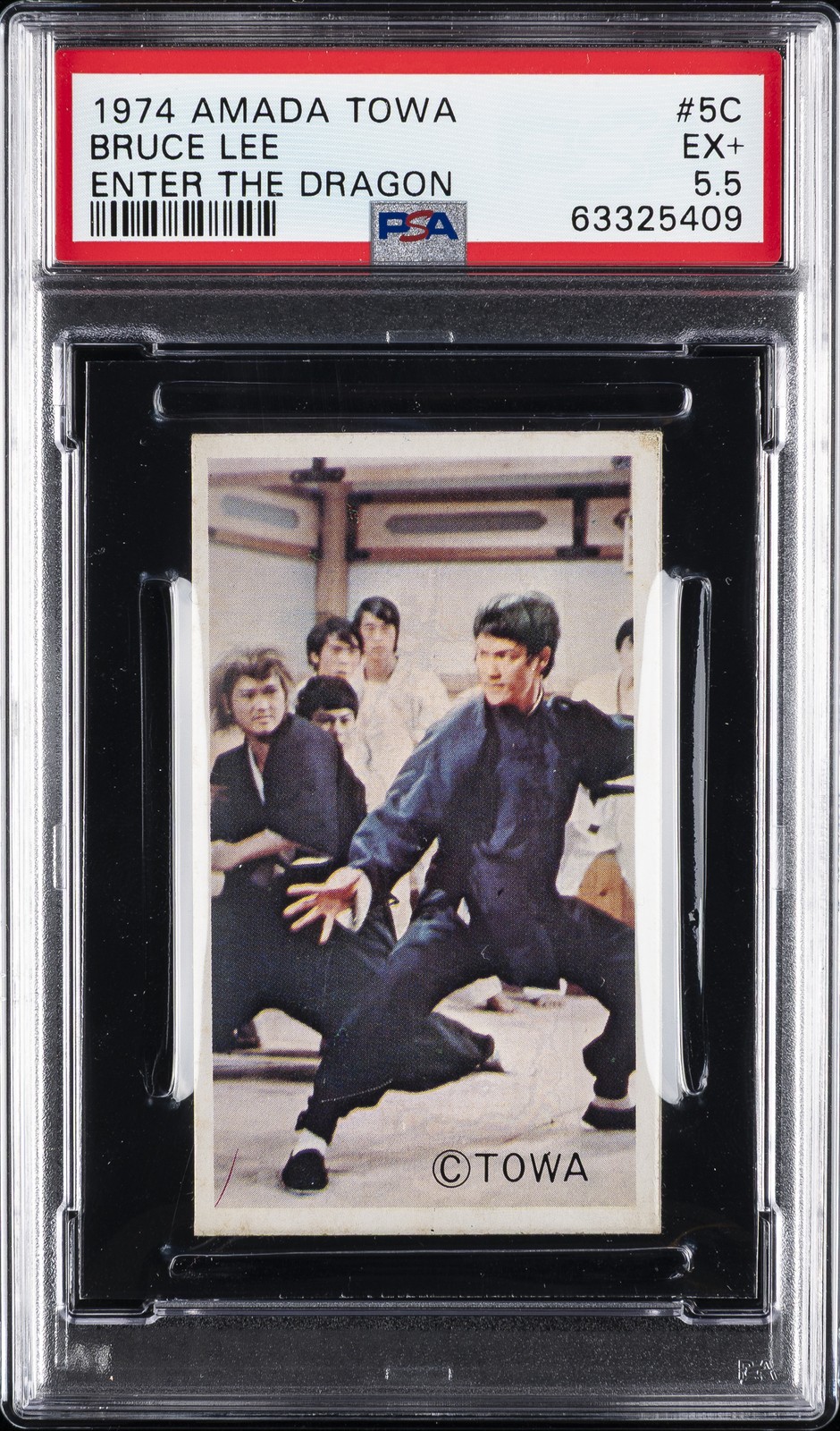 1974 AMADA TOWA ENTER THE DRAGON #5C BRUCE LEE PSA 5.5