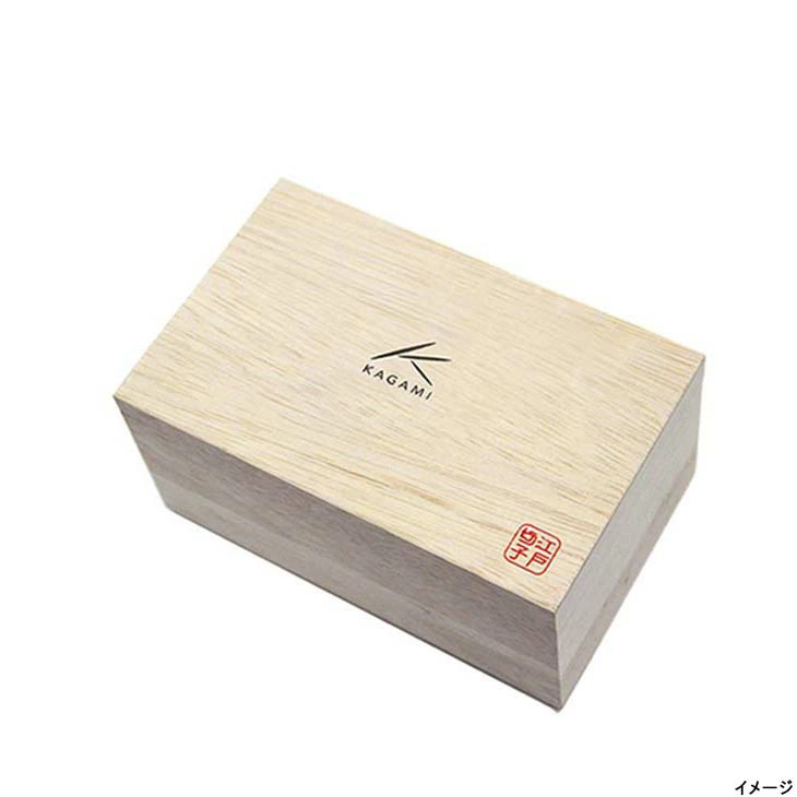 (Wooden box included) F801-1-CAU Kagami Crystal Edo Kiriko Gold a From Japan