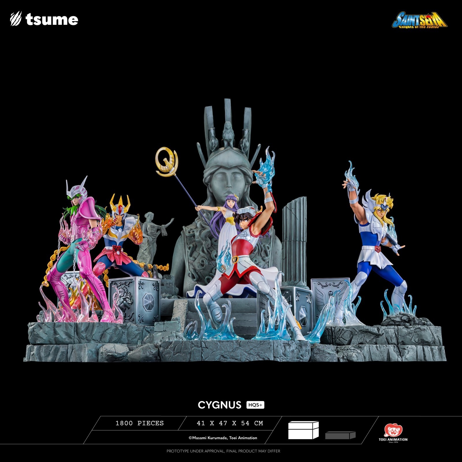 Tsume Saint Seiya - HQS+ 1/4 Scale Statue Five characters Model Collectible