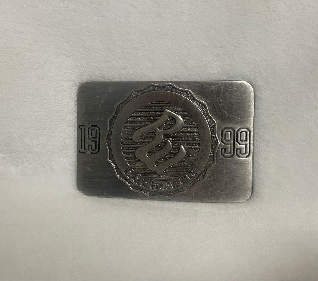 RocaWear Belt Buckle Silver 90s Hip Hop Vintage Used