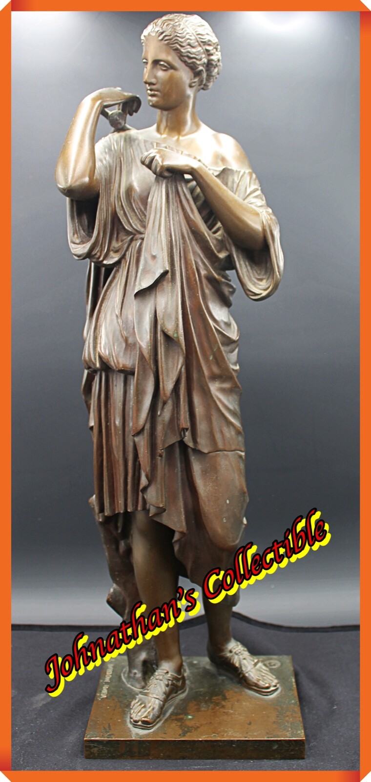 JC&C - Antique 19th Century French Bronze Lady by F. Barbedienne . Foudeur JC&C - Antique 19th Century French Bronze Lady by F. Barbedienne . Foudeur