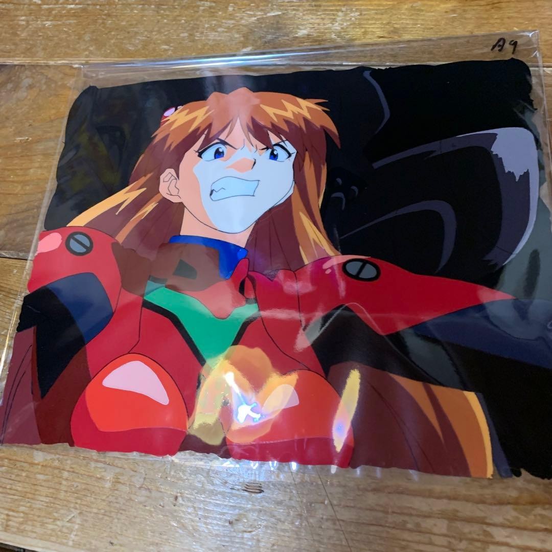 Evangelion Movie Version Asuka Langley Soryu Handwritten Drawing Anime Cel u3047 Evangelion Movie Version Asuka Langley Soryu Handwritten Drawing Anime Cel u3047