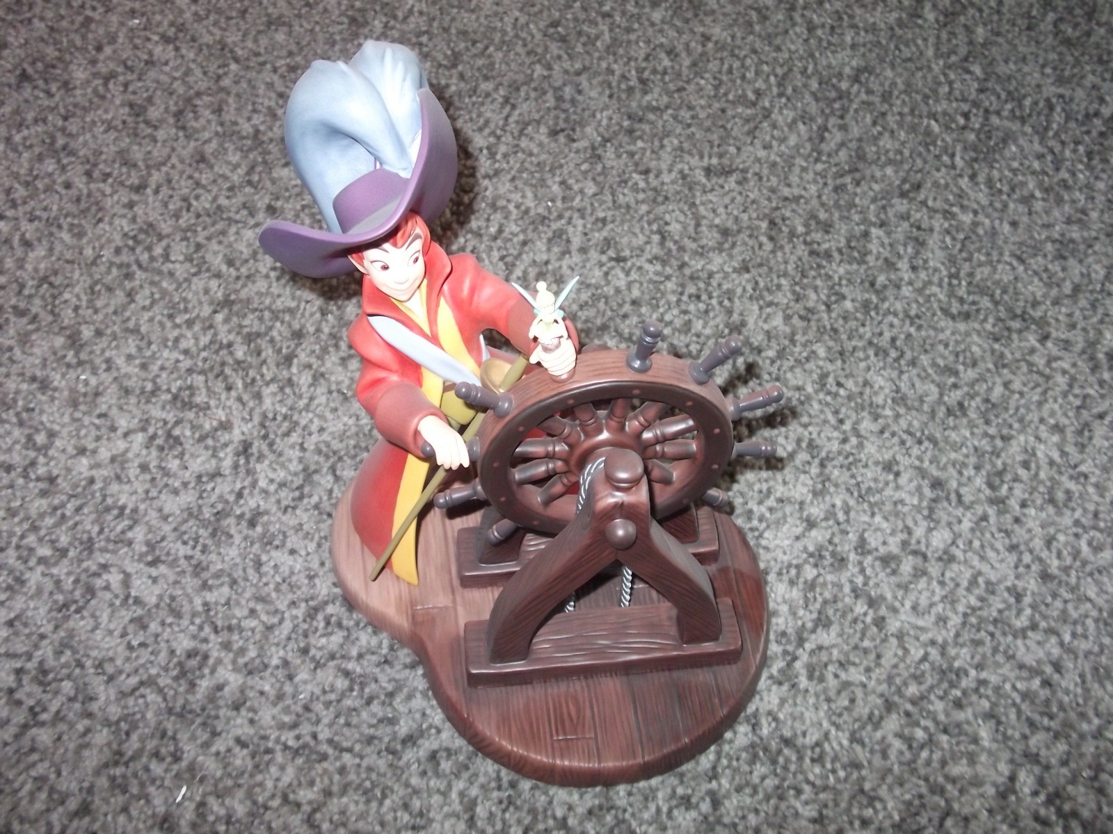 Disney WDCC Hooray for Captain Pan Pan & Tinker Bell Box & COA LE SIGNED