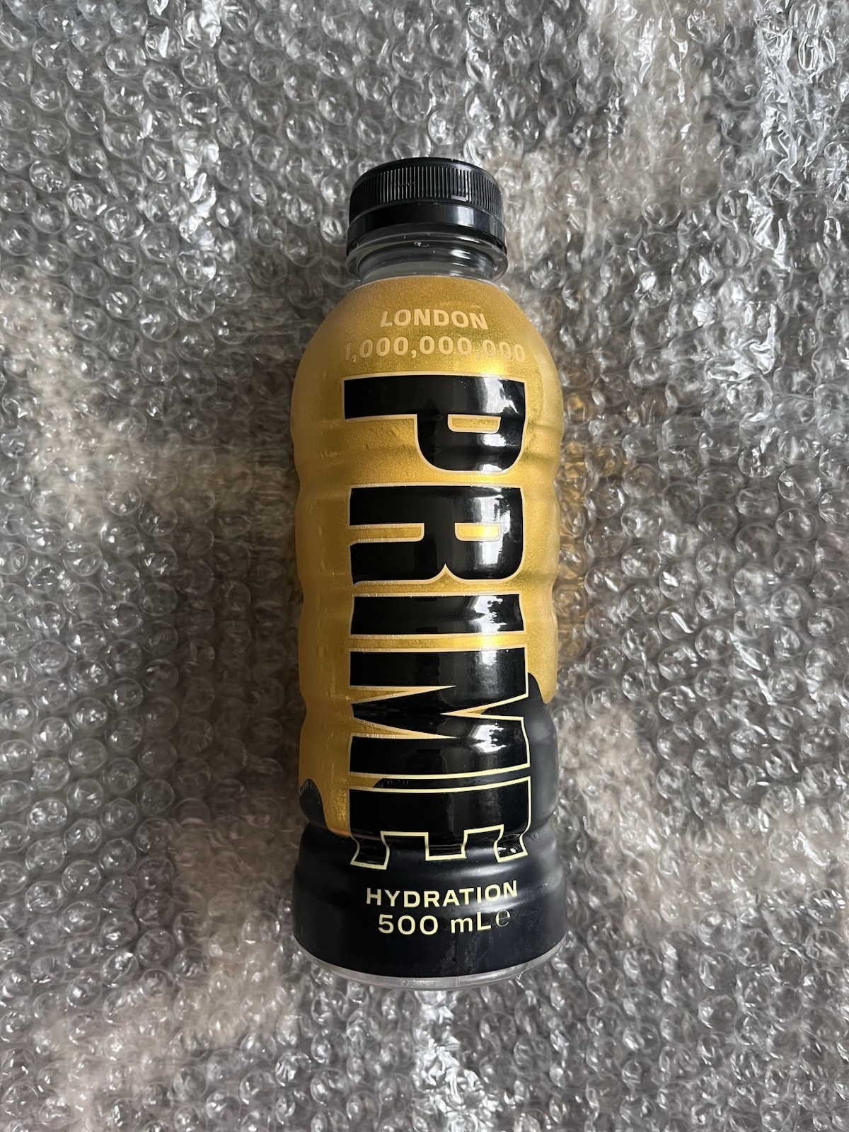 *RARE* Black & Gold London 1 Billion PRIME Hydration Drink Bottle *RARE* Black & Gold London 1 Billion PRIME Hydration Drink Bottle