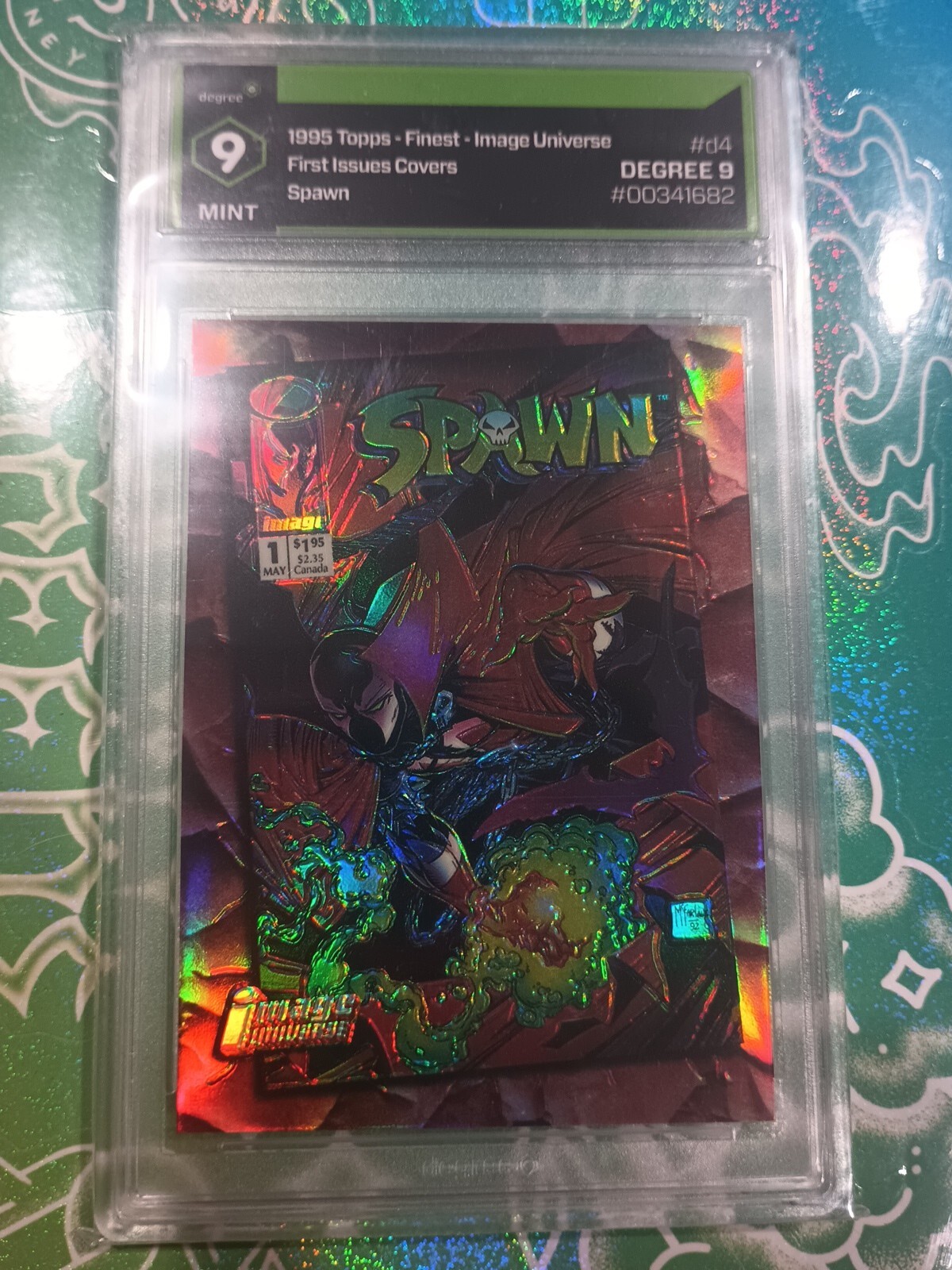 1995 Image Universe Refractors SPAWN #1 First D4 Todd McFarlane Degree 9
