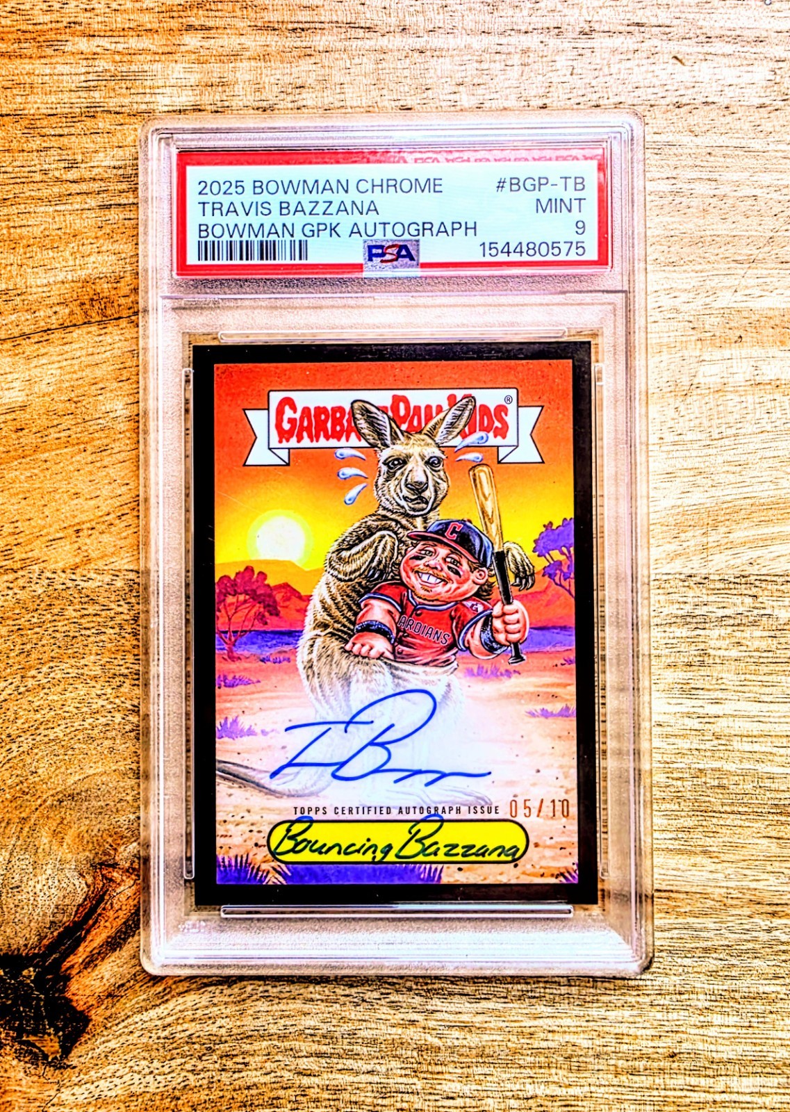 Travis Bazzana Bowman Chrome Garbage Pail Kids (GPK) Auto /10 PSA 9 🔥 Travis Bazzana Bowman Chrome Garbage Pail Kids (GPK) Auto /10 PSA 9 🔥