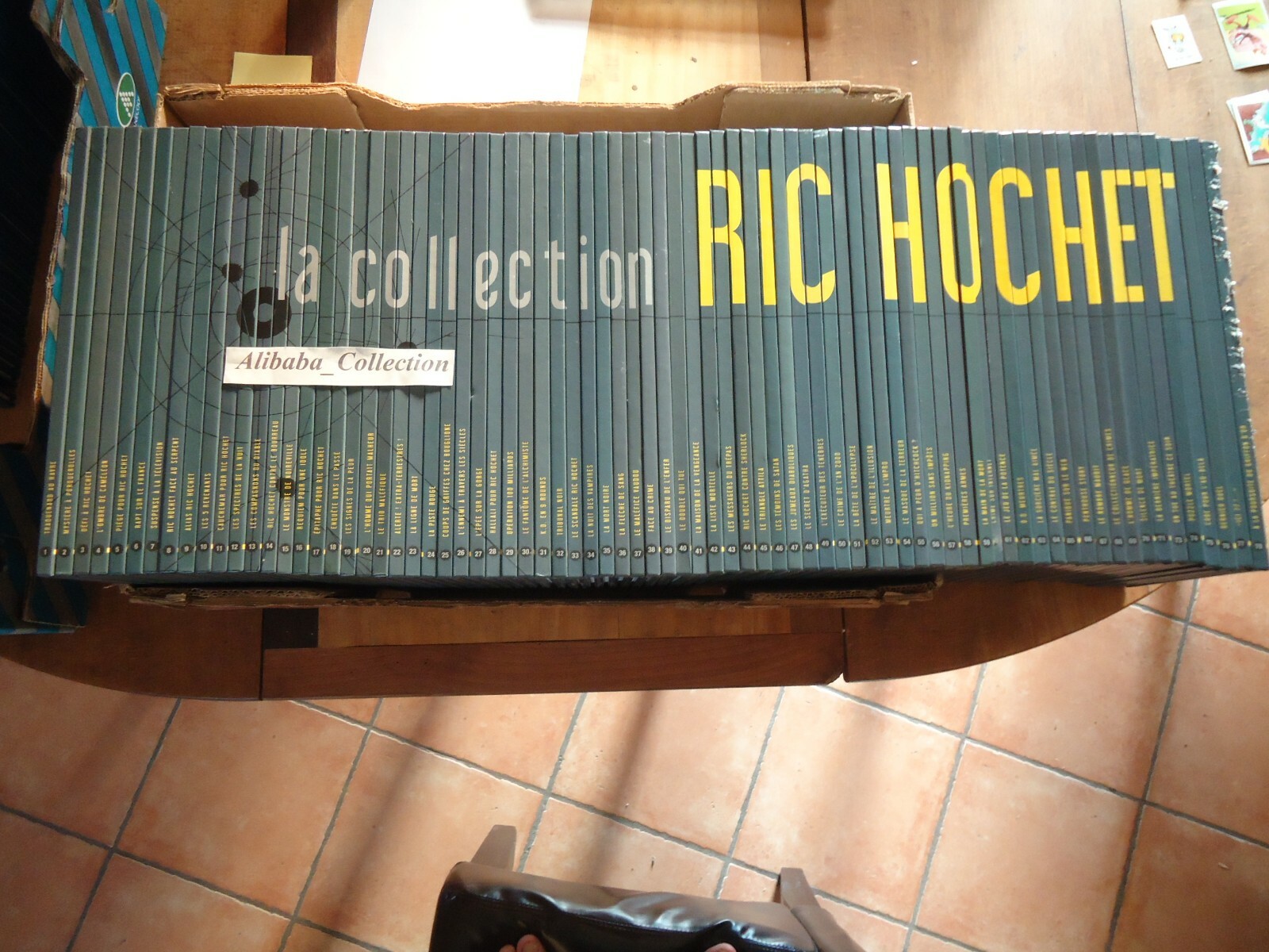 Lot 77 BD Ric Hochet from 1 to 78 Collection Tibet No Integral Complete Hachette