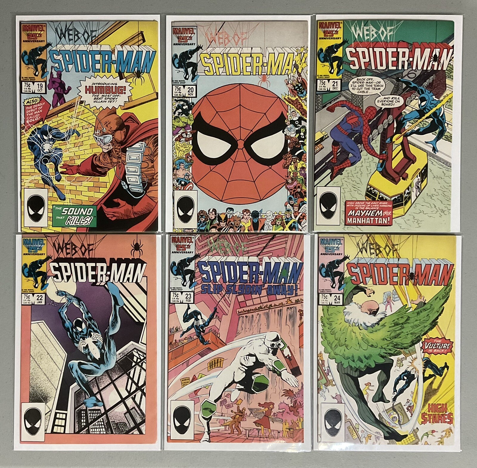 🔥MCU Key Comics🔥Web of Spider-Man #19 20 21 22 23 24 (1986)🔥NM-(9.0-9.4)🔥 🔥MCU Key Comics🔥Web of Spider-Man #19 20 21 22 23 24 (1986)🔥NM-(9.0-9.4)🔥