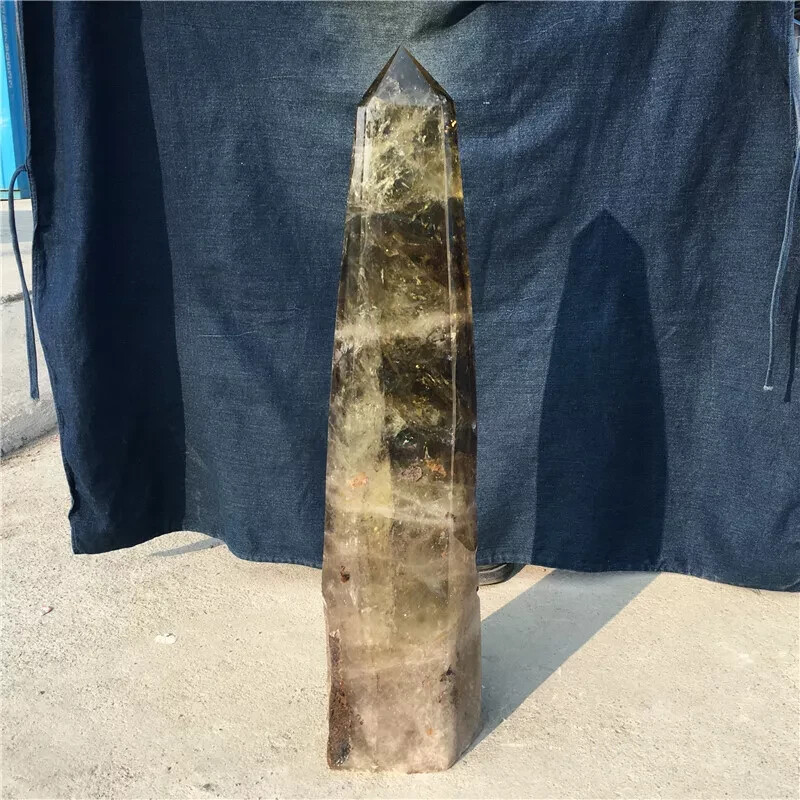 30.2LB TOP natural smoky citrine quartz obelisk crystal wand point reiki 30.2LB TOP natural smoky citrine quartz obelisk crystal wand point reiki