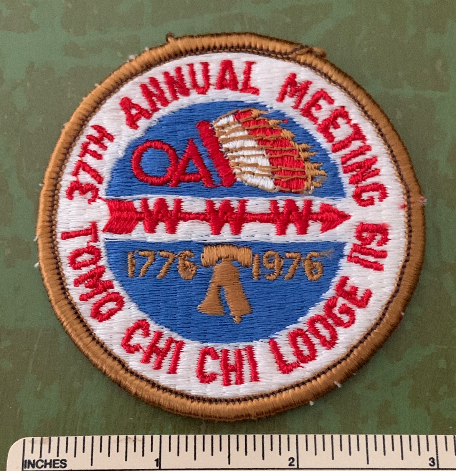 VTG 1976 OA TOMO CHI CHI LODGE 119 37th Annual Meeting PATCH WWW Savannah, GA VTG 1976 OA TOMO CHI CHI LODGE 119 37th Annual Meeting PATCH WWW Savannah, GA