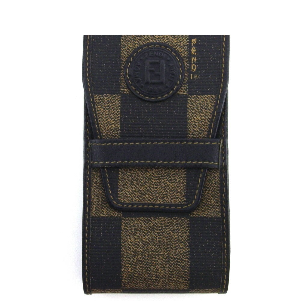 Fendi Cigarette Case Tobacco Accessory Used Black Beige Fendi Cigarette Case Tobacco Accessory Used Black Beige