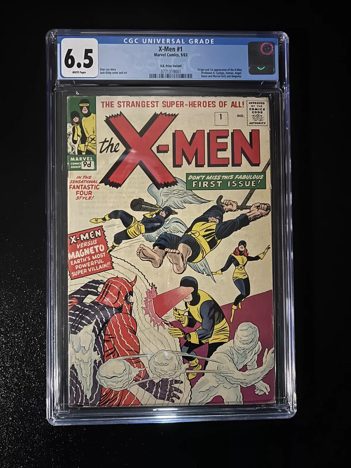 X-Men #1 CGC 6.5 1963đ„RARE UK Edition WHITE PAGESđ„Holy Grail Q5 cm X-Men #1 CGC 6.5 1963đ„RARE UK Edition WHITE PAGESđ„Holy Grail Q5 cm