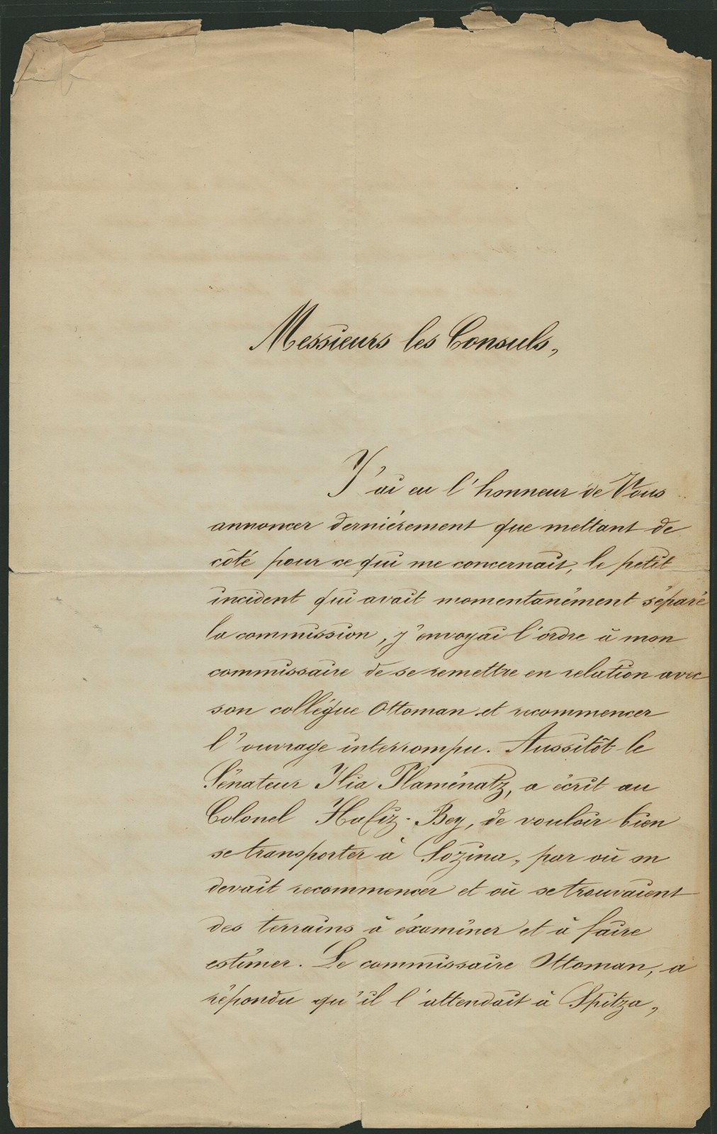 KING NICHOLAS I (MONTENEGRO) - MANUSCRIPT DOCUMENT SIGNED 08/29/1864 KING NICHOLAS I (MONTENEGRO) - MANUSCRIPT DOCUMENT SIGNED 08/29/1864