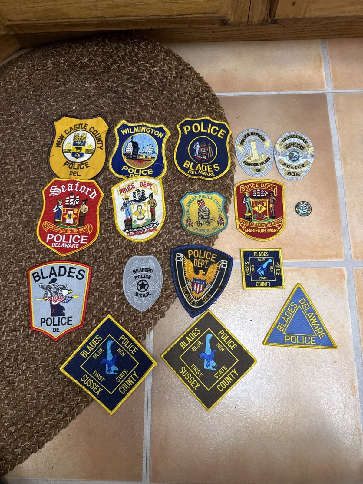 Rare Vintage Delaware DE Patch Police Rare Vintage Delaware DE Patch Police