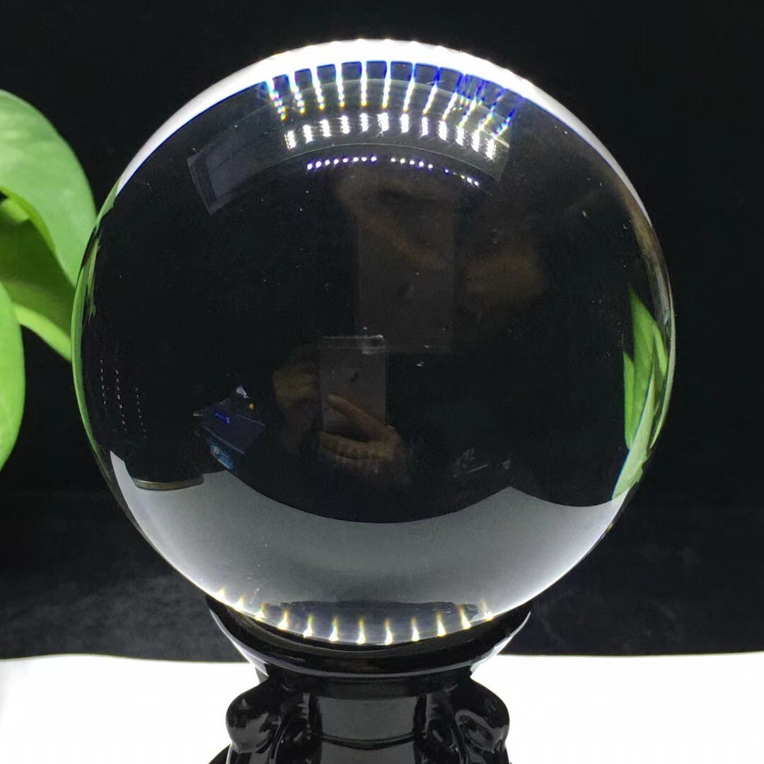 3.38LB TOP Natural clear crystal Quartz Ball carved Crystal Sphere healing A++