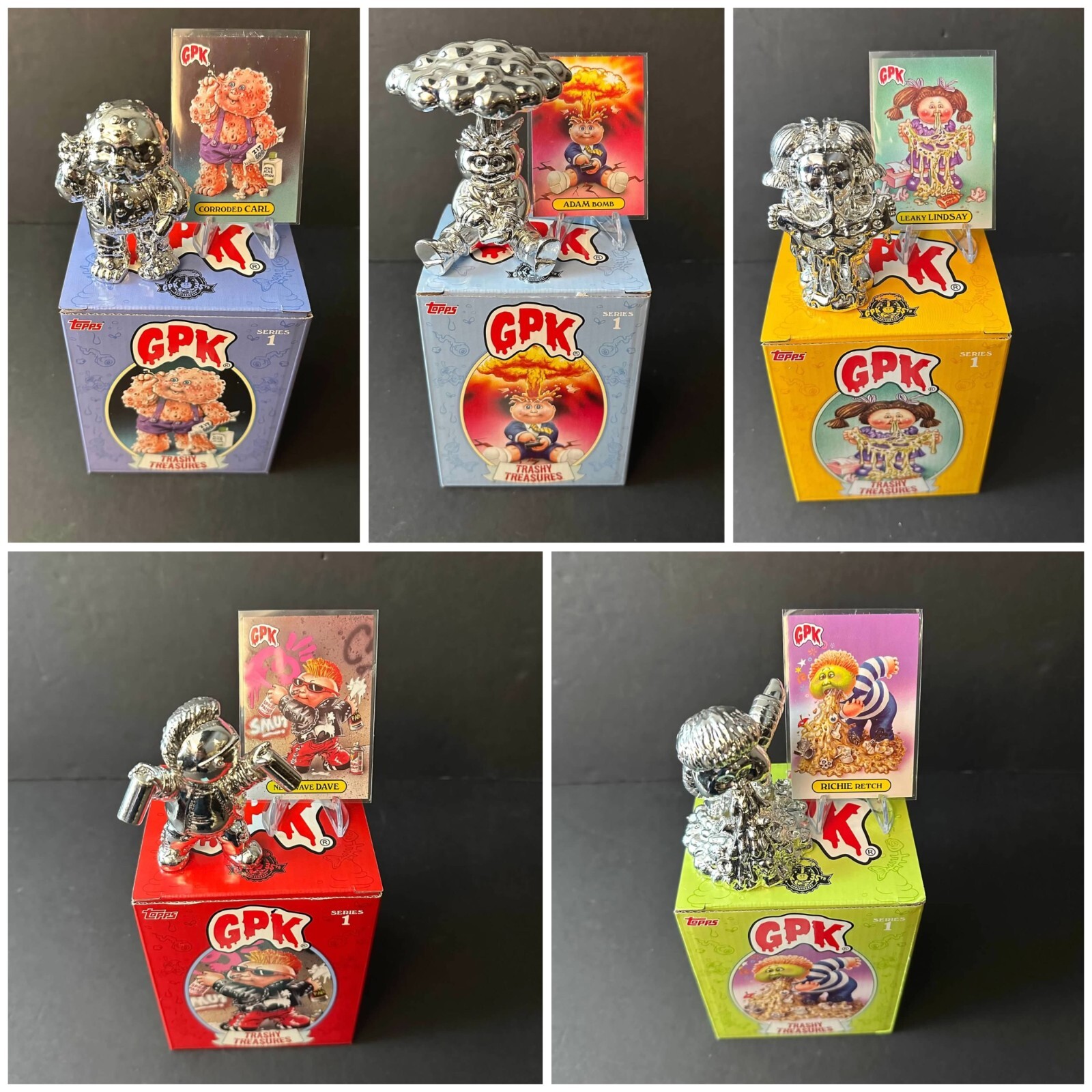 Garbage Pail Kids Trashy Treasures Series 1 Complete *SILVER* Set - 2020 Garbage Pail Kids Trashy Treasures Series 1 Complete *SILVER* Set - 2020