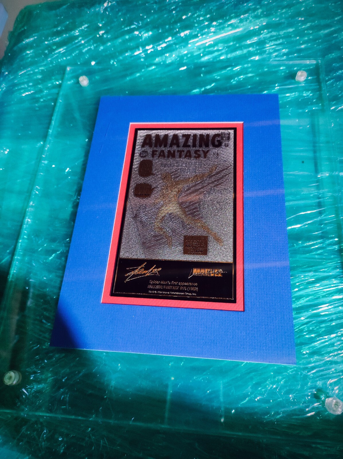 Amazing Fantasy #15 24k Gold Sterling Silver Marvel 1994 Spider-Man Holy Grail Amazing Fantasy #15 24k Gold Sterling Silver Marvel 1994 Spider-Man Holy Grail