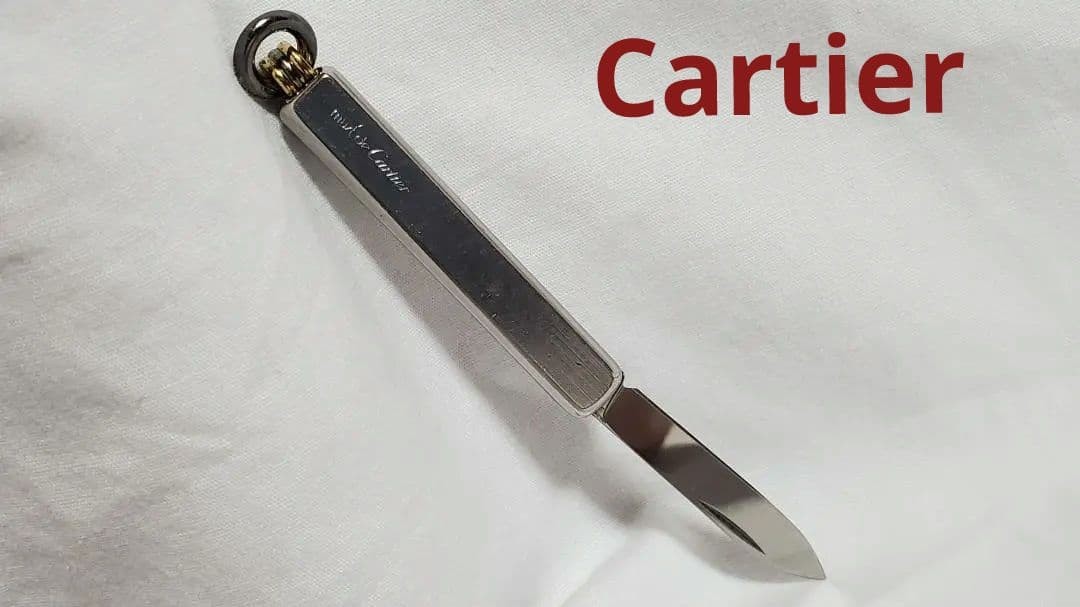 Cartier Trinity Folding Paper Knife Luxury Stationery Rare Model Cartier Trinity Folding Paper Knife Luxury Stationery Rare Model