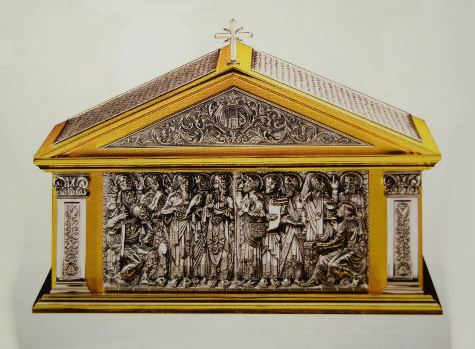 + The Apostles Tabernacle + Two Tone Gold & Silver Finish + chalice co. + + The Apostles Tabernacle + Two Tone Gold & Silver Finish + chalice co. +