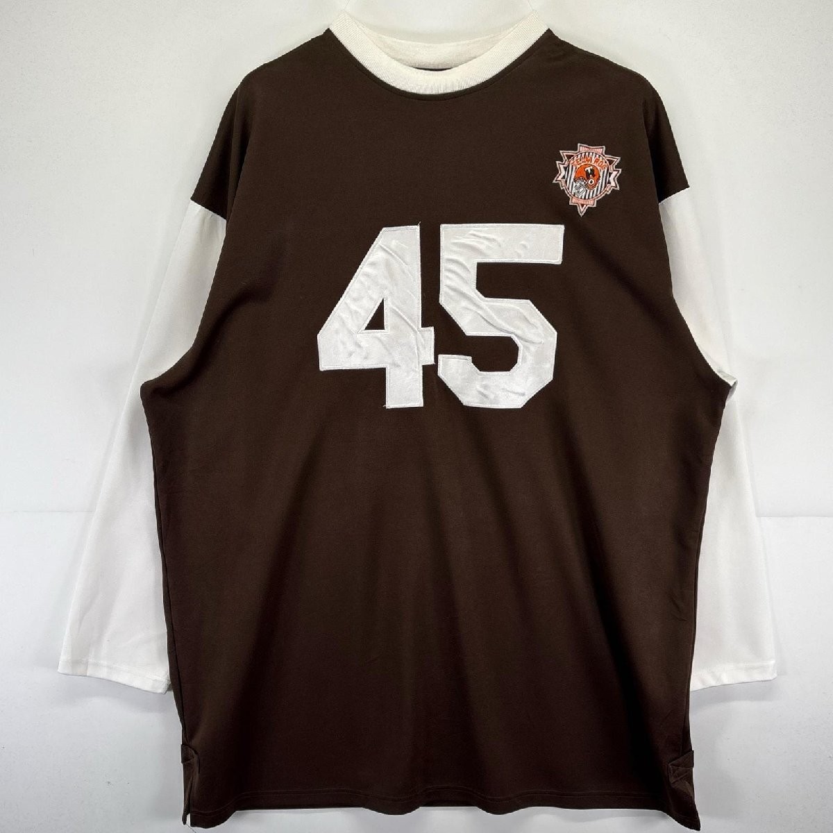 Roca Wear Vintage Long Sleeve Game Shirt 4XL Brown White Sports Uniform Roca Wear Vintage Long Sleeve Game Shirt 4XL Brown White Sports Uniform