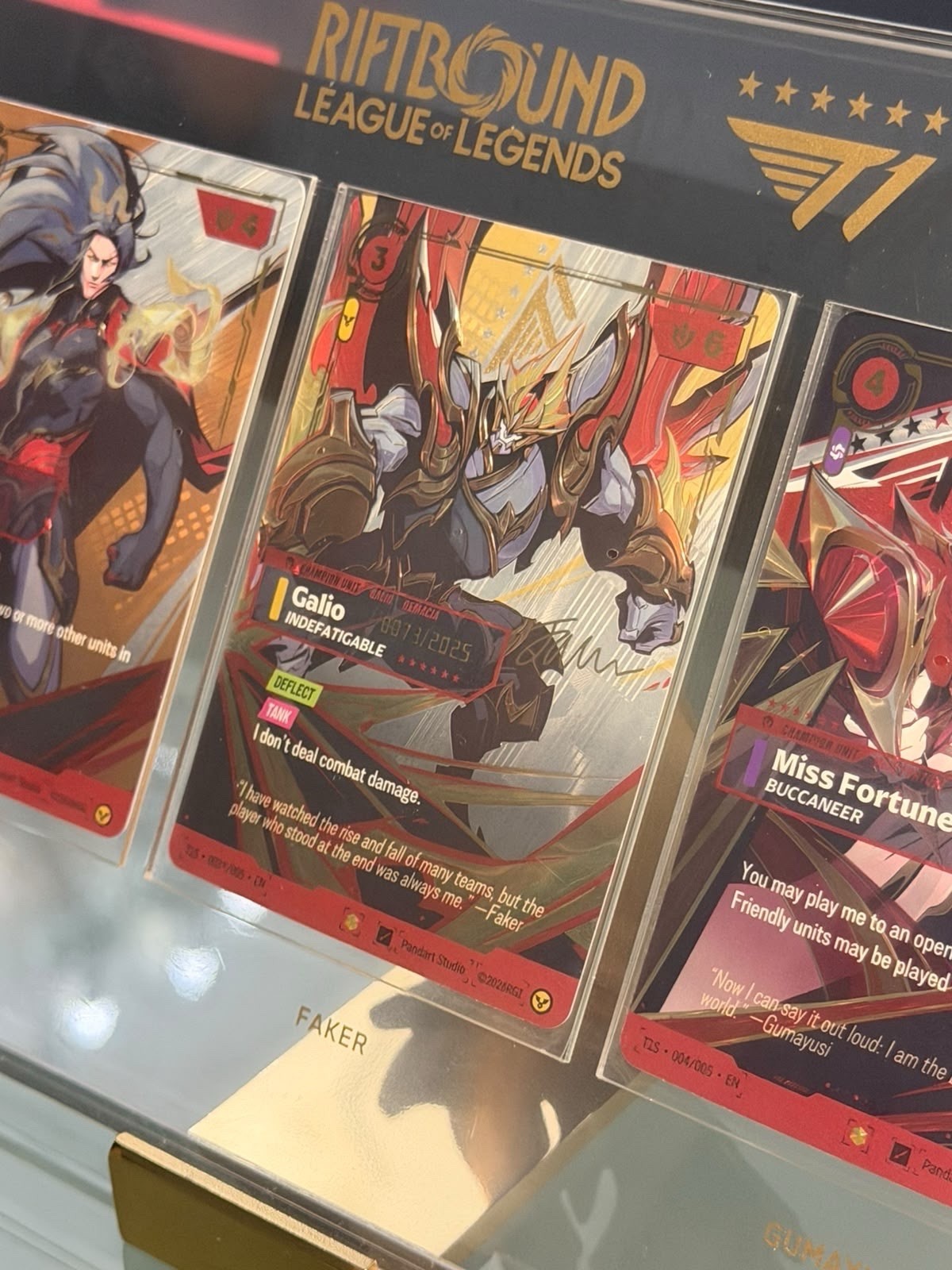 Riftbound x T1 Faker Signed #073/2025 - 2025 Worlds Champion l Complete Set -