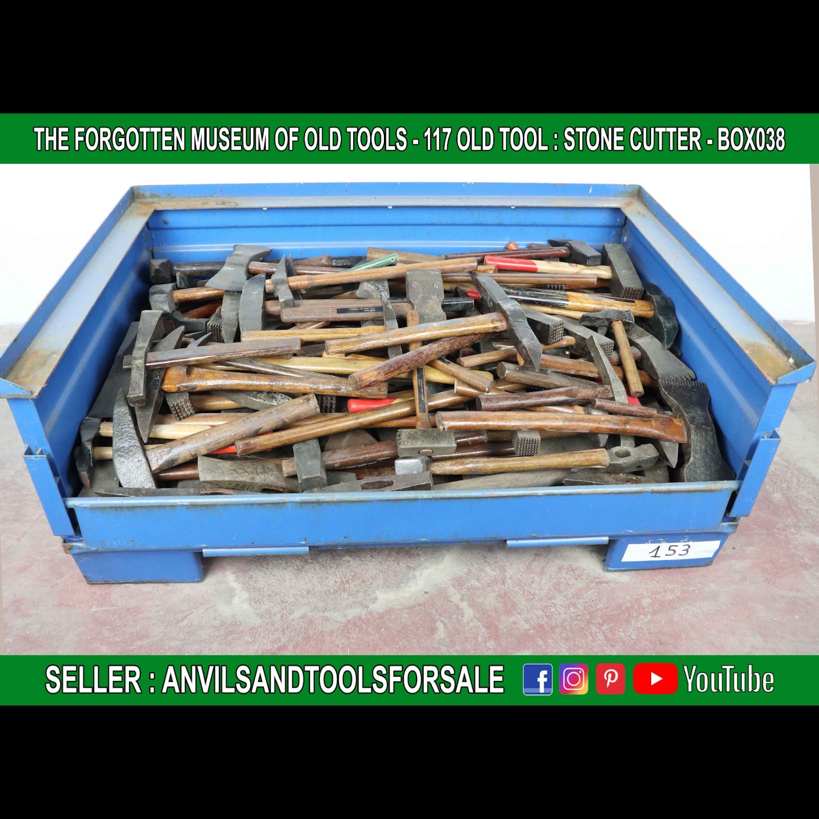 THE FORGOTTEN MUSEUM OF OLD TOOLS - 117 OLD TOOL : STONE CUTTER - BOX038 THE FORGOTTEN MUSEUM OF OLD TOOLS - 117 OLD TOOL : STONE CUTTER - BOX038