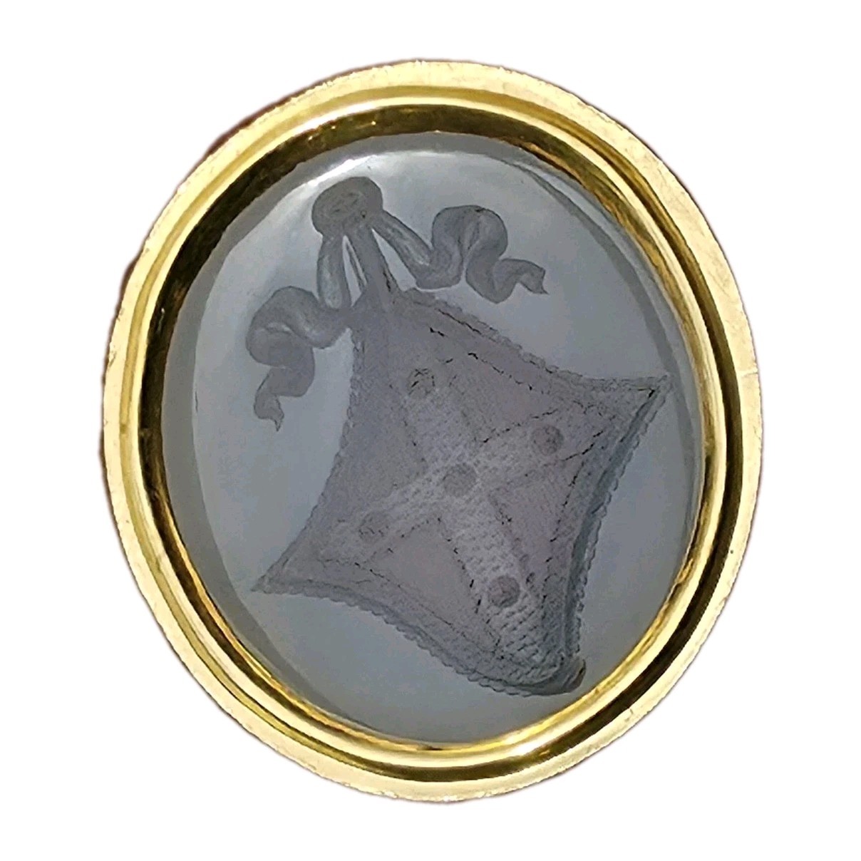 Henry Greville 3rd Earl of Warwick Gold Armorial Intaglio Wax Seal Matrix FOB UK Henry Greville 3rd Earl of Warwick Gold Armorial Intaglio Wax Seal Matrix FOB UK