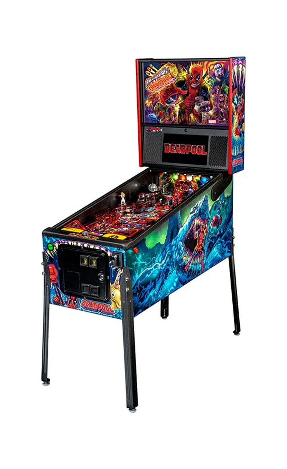 Full Size Coin-Op Premium Pinball Deadpool Fully Assembled no Assembly Required Full Size Coin-Op Premium Pinball Deadpool Fully Assembled no Assembly Required