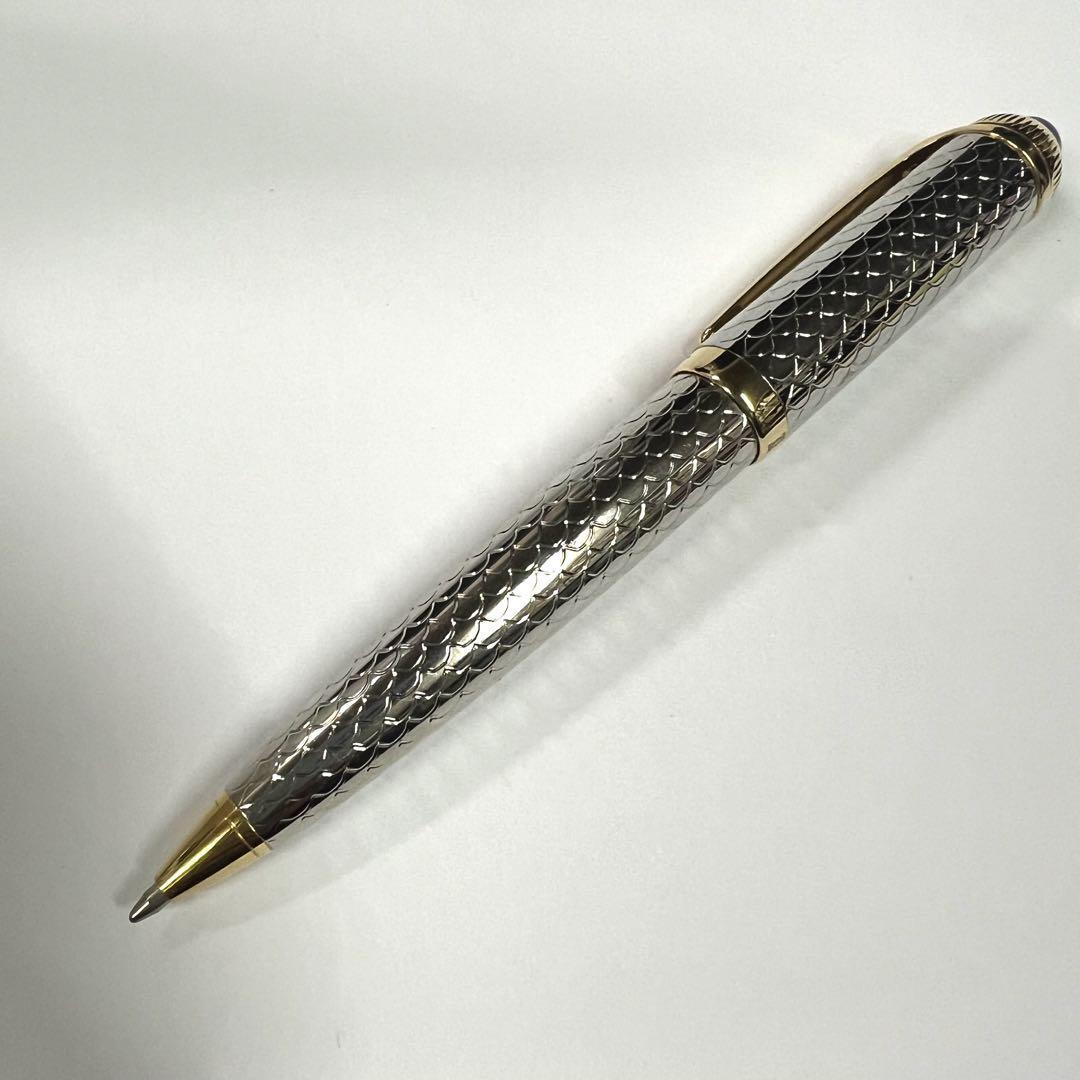 Cartier de Cartier Ballpoint Pen Gold x Silver Stationery Authentic RARE