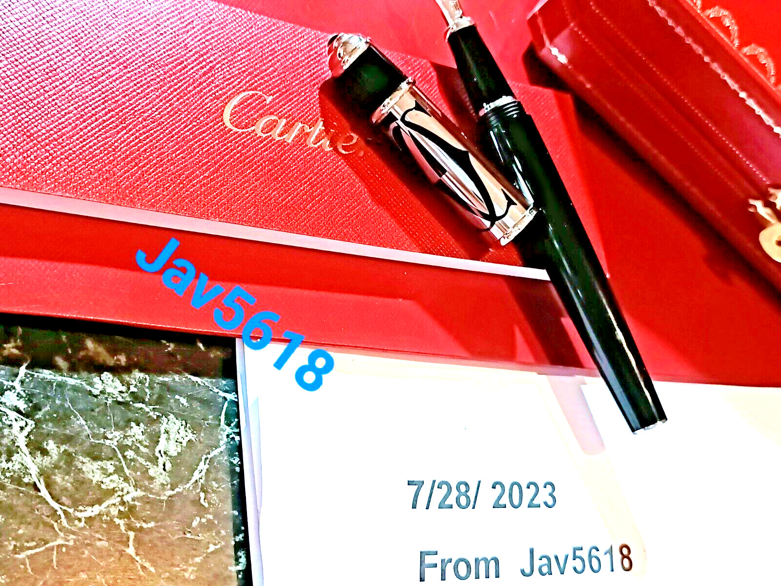 CARTIER DIABOLO FOUNTAIN PEN LOGOTYPE GOLD NIB,SPECIAL EDITION RARE PASHA NEW💎 CARTIER DIABOLO FOUNTAIN PEN LOGOTYPE GOLD NIB,SPECIAL EDITION RARE PASHA NEW💎