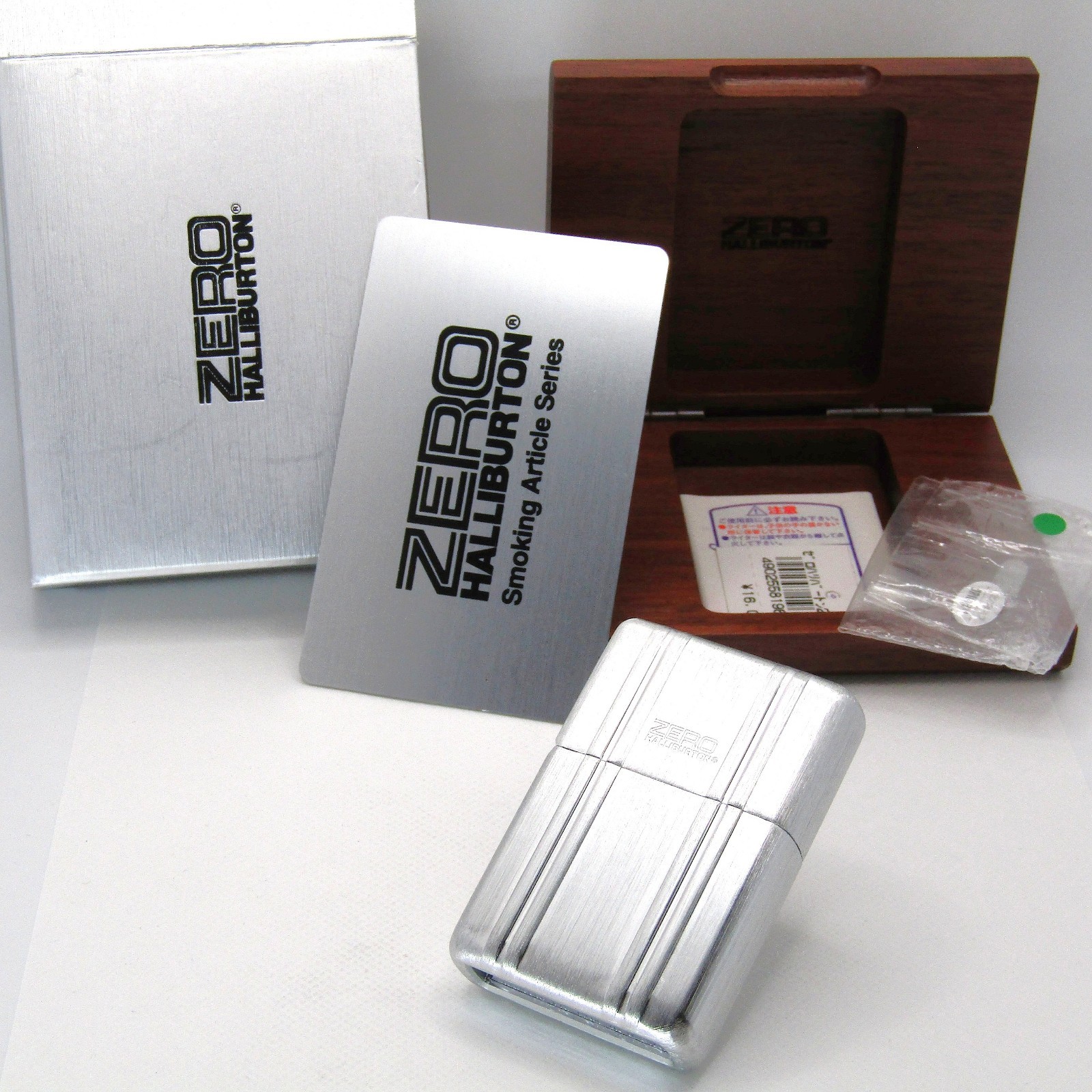 Zero Halliburton Zippo Oil Lighter 2002 MIB Rare Zero Halliburton Zippo Oil Lighter 2002 MIB Rare