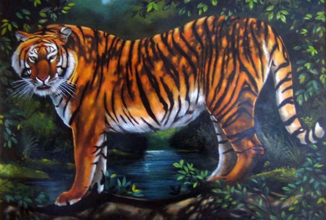 Thee Majestic Tiger Fine Art Paintings Animals Original Unique Investments Thee Majestic Tiger Fine Art Paintings Animals Original Unique Investments