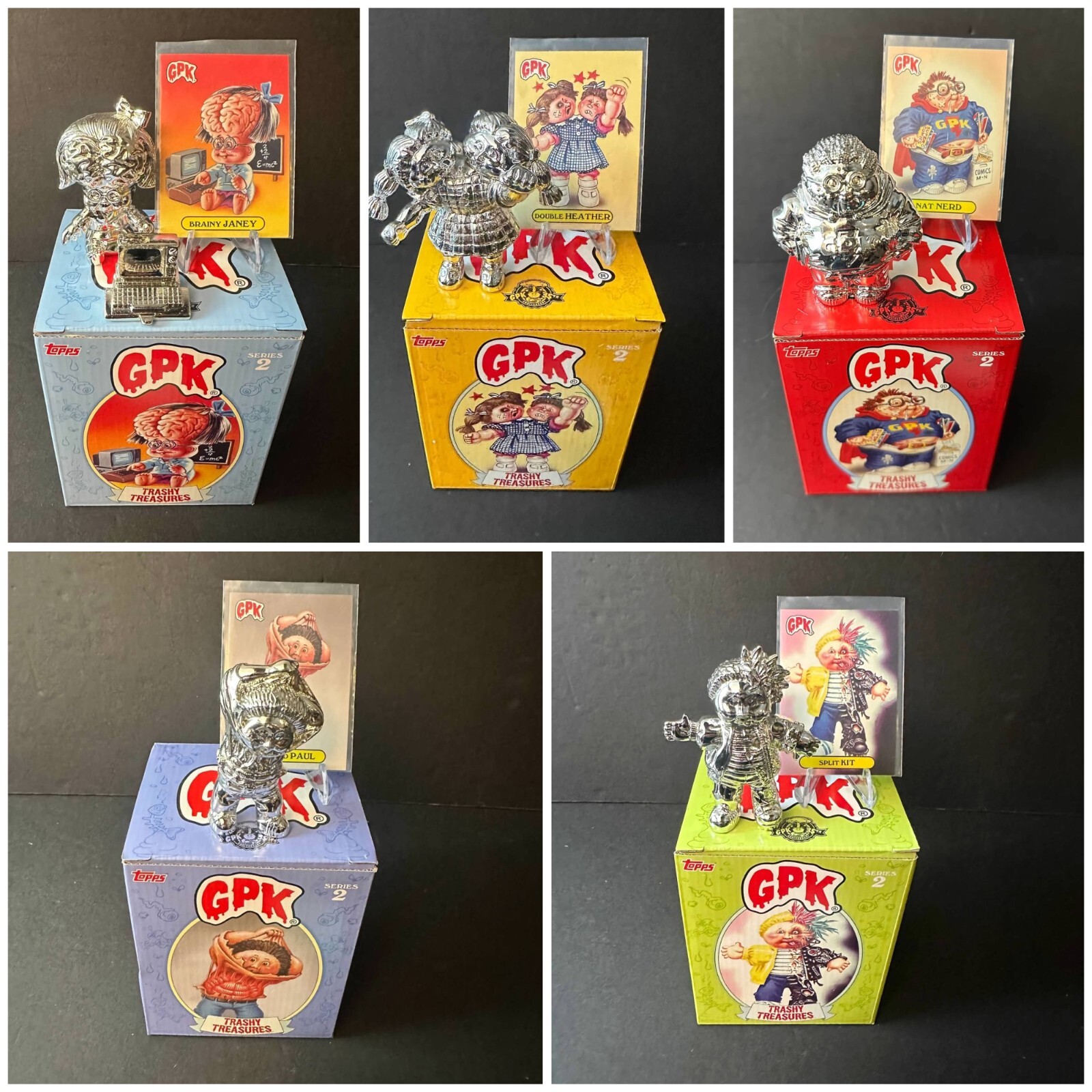 Garbage Pail Kids Trashy Treasures Series 2 Complete *SILVER* Set - 2020 Garbage Pail Kids Trashy Treasures Series 2 Complete *SILVER* Set - 2020