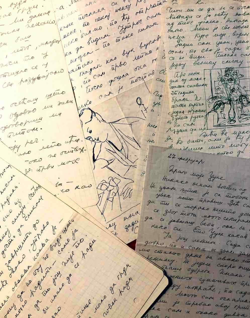 Cuca SOKIC - Approximately 200 Signed Autograph Letters Illustrated. Exceptional