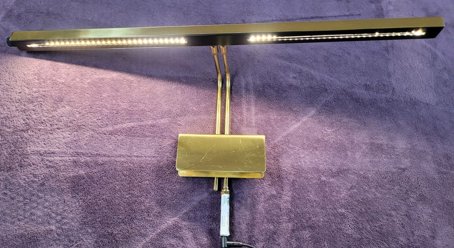 House of Troy Grand Piano 1 Light 26 Inch LED Piano Light Brass Finish