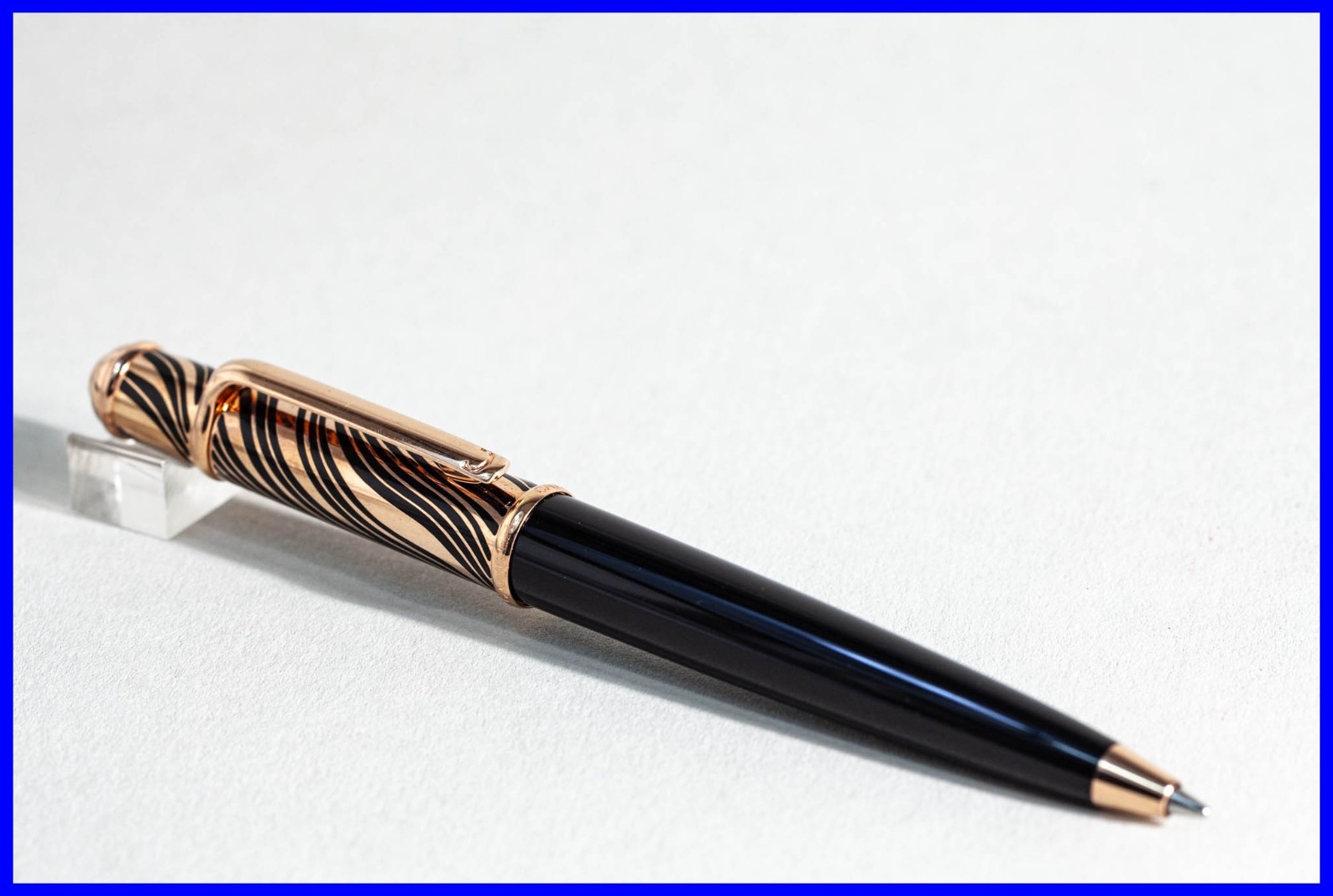 Mini Cartier Black & Rose Gold Tiger Claws DIABOLO BALLPOINT PEN Mini Cartier Black & Rose Gold Tiger Claws DIABOLO BALLPOINT PEN