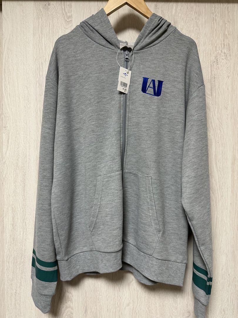 Limited My Hero Academia Zip Hoodie Size L Gray Universal Studios Japan USJ