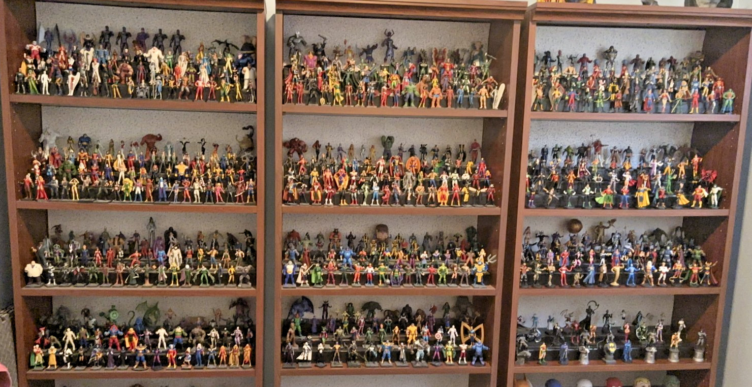 EAGLEMOSS MARVEL + DC + CUSTOM FIGURINES + MAGAZINES (TOTAL of 686 FIGURINES) EAGLEMOSS MARVEL + DC + CUSTOM FIGURINES + MAGAZINES (TOTAL of 686 FIGURINES)