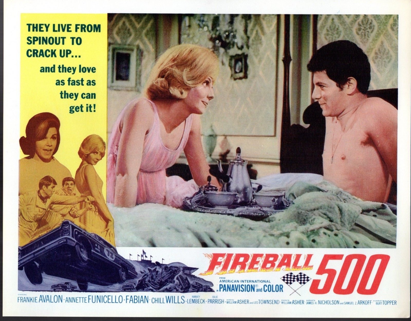 ANNETTE FUNICELLO FABIAN FRANKIE AVALON FIREBALL 500 SET OF 8 ORIG 11X14 LC2464 ANNETTE FUNICELLO FABIAN FRANKIE AVALON FIREBALL 500 SET OF 8 ORIG 11X14 LC2464