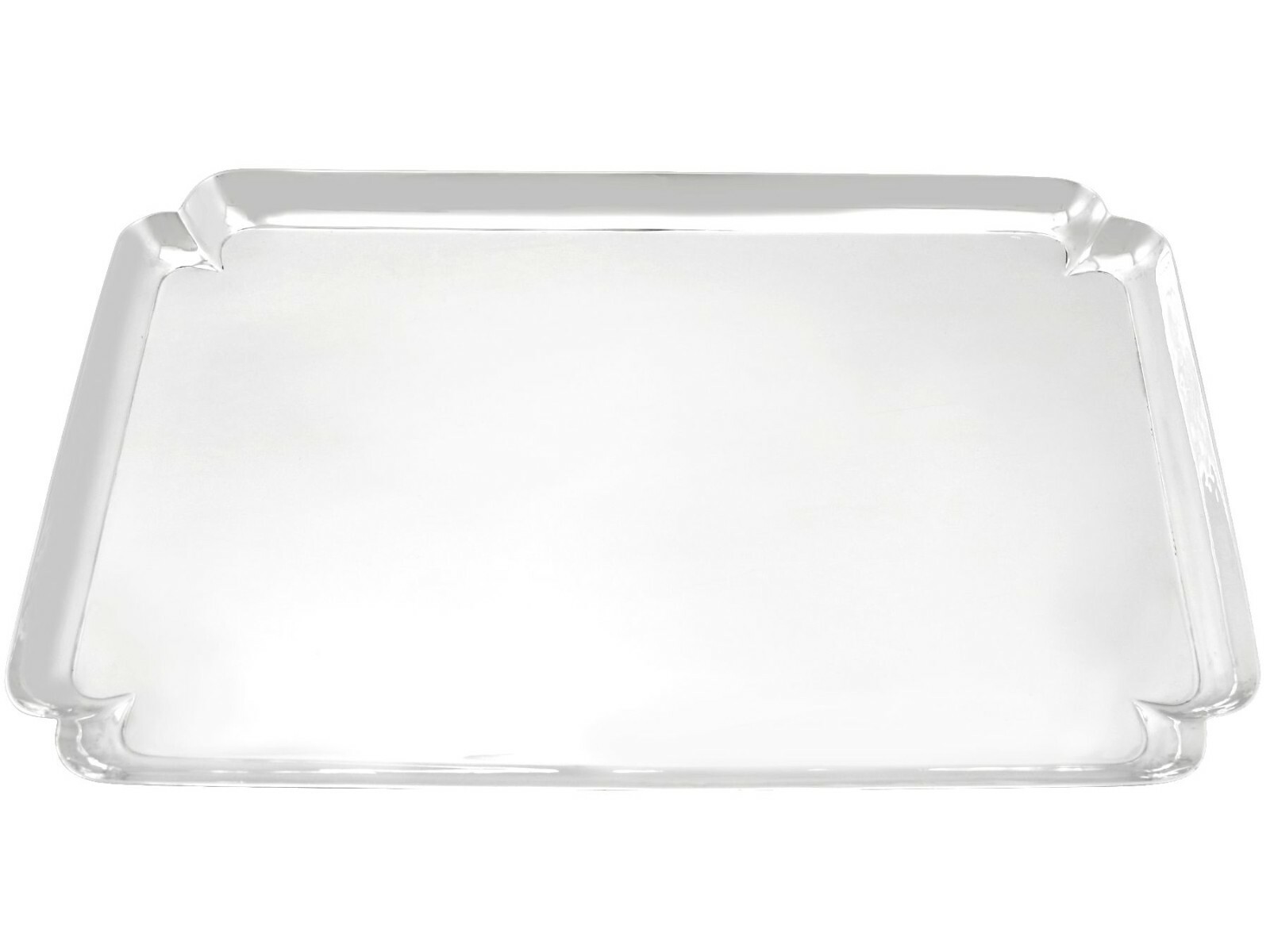 Sterling Silver Salver - Queen Anne Style - Antique George VI Sterling Silver Salver - Queen Anne Style - Antique George VI