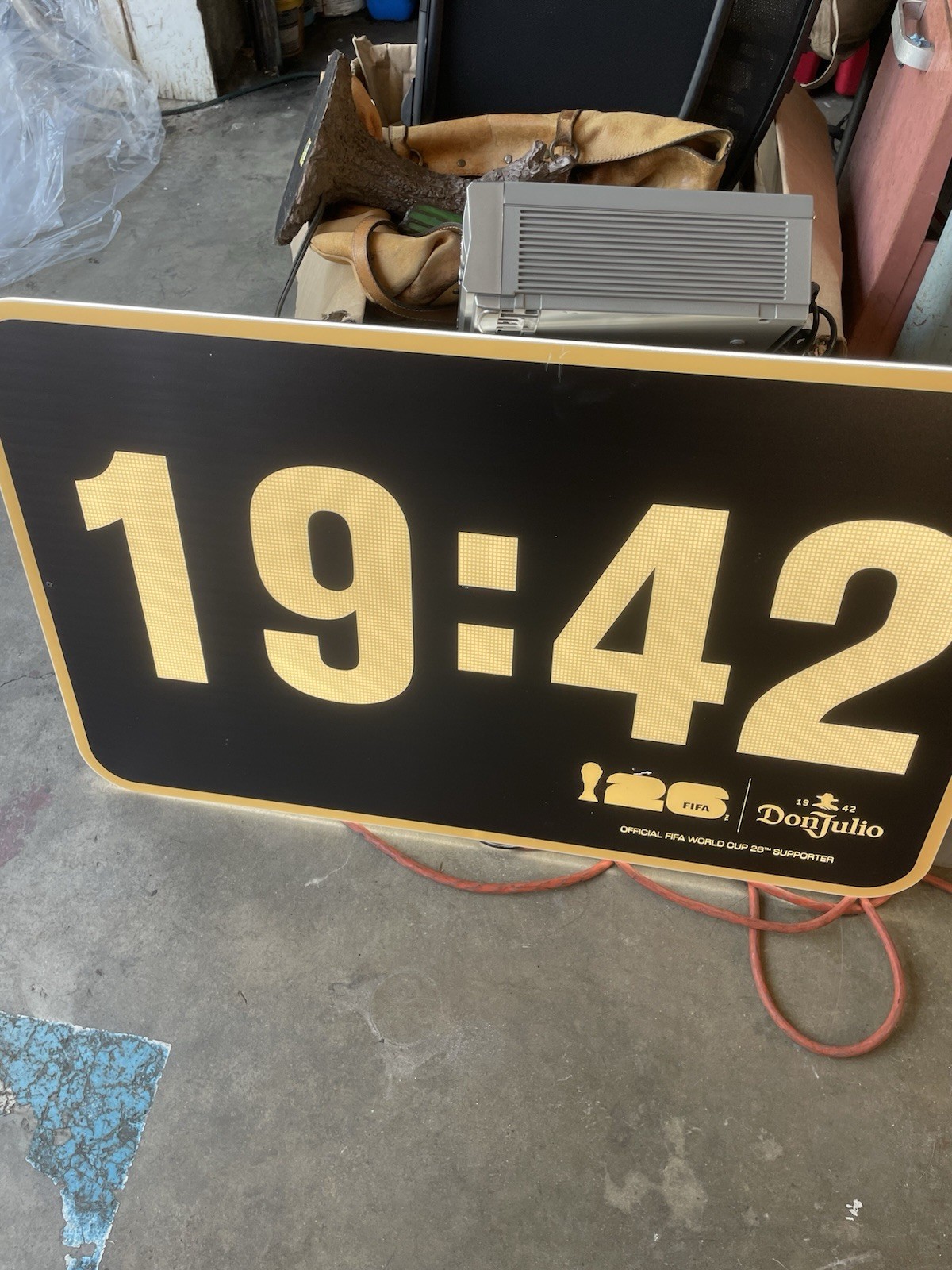 Official FIFA World Cup 26 & 1942 Don Julio Promotional Led Scoreboard Sign New Official FIFA World Cup 26 & 1942 Don Julio Promotional Led Scoreboard Sign New