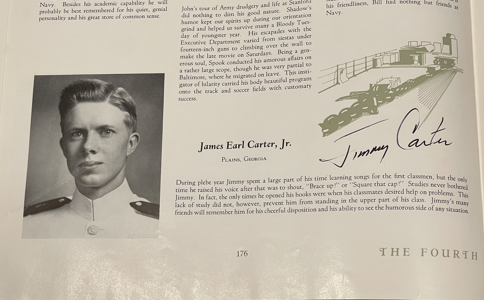 1947 Lucky Bag Yearbook SIGNED BY FORMER PRESIDENT JIMMY CARTER US Naval Academy 1947 Lucky Bag Yearbook SIGNED BY FORMER PRESIDENT JIMMY CARTER US Naval Academy