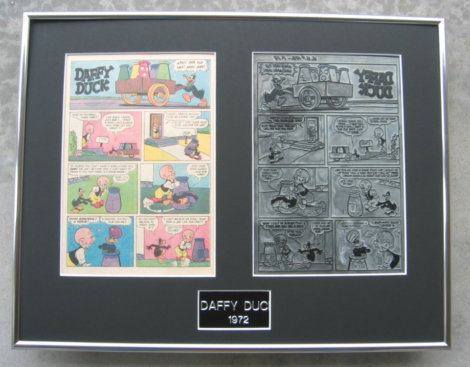 Daffy Duck Vintage 1972 Printing Plate - 4 page story