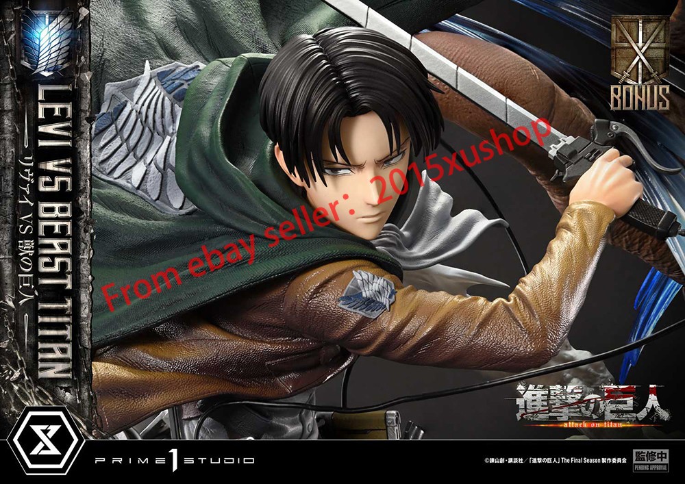 Prime 1 Studio UPMAOT-02S Attack on Titan 1/4 Levi VS Beast Titan Bonus Version Prime 1 Studio UPMAOT-02S Attack on Titan 1/4 Levi VS Beast Titan Bonus Version