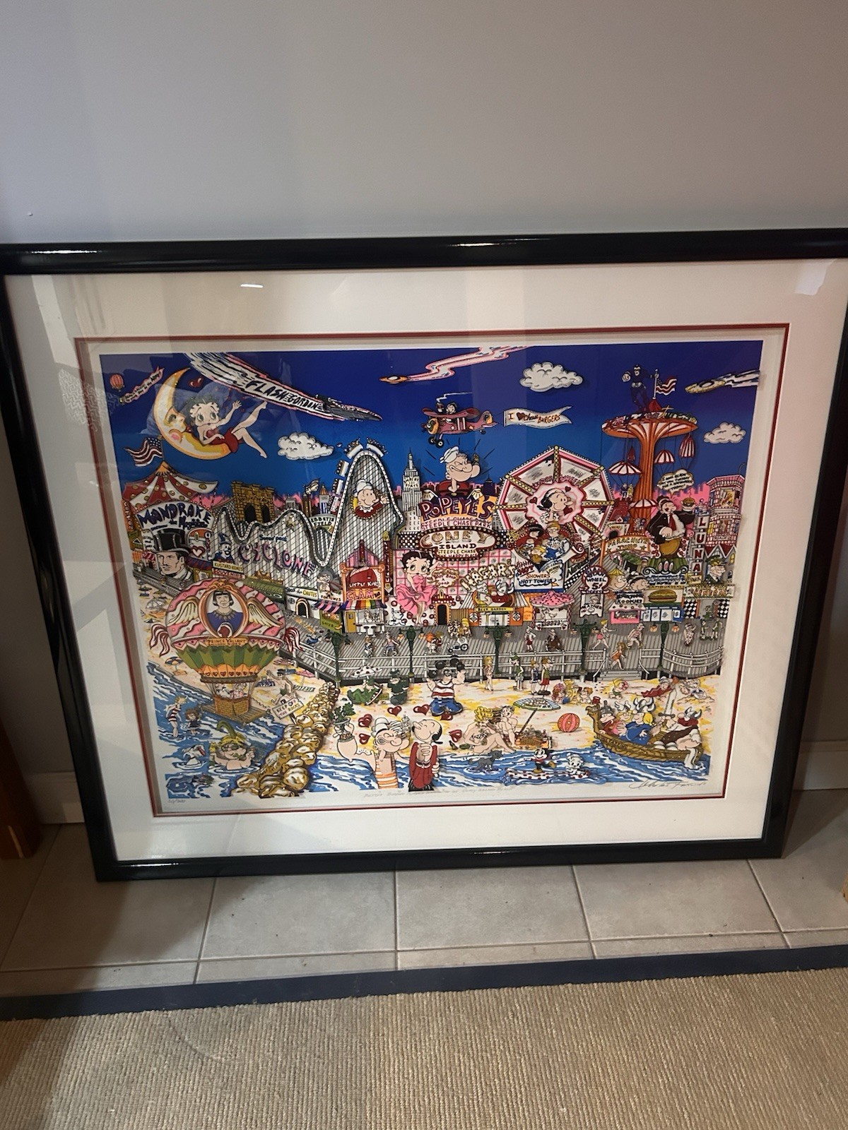 Fazzino Betty Boop XL Signed 3D Art